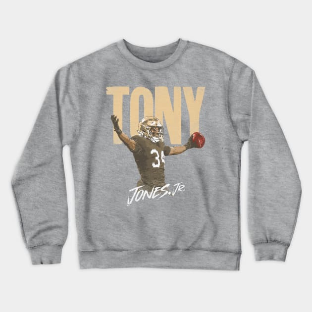 Tony Jones Jr. New Orleans Bold Crewneck Sweatshirt by ClarityMacaws